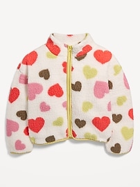 View large product image 3 of 4. Cozy Sherpa Zip Jacket for Girls