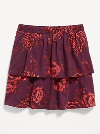 View large product image 4 of 4. Printed Tiered Skirt for Girls