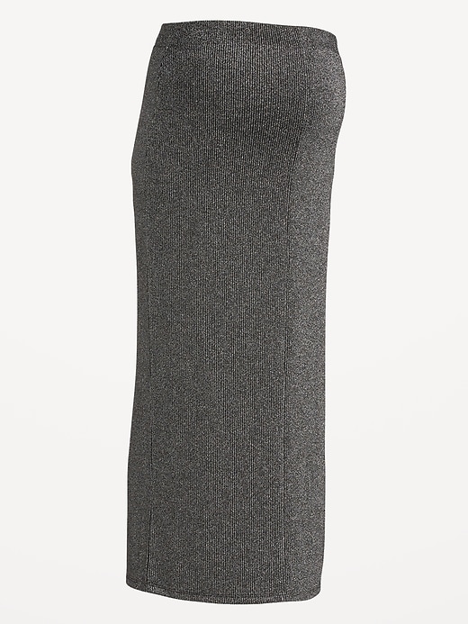 Image number 4 showing, Maternity Rib-Knit Midi Skirt