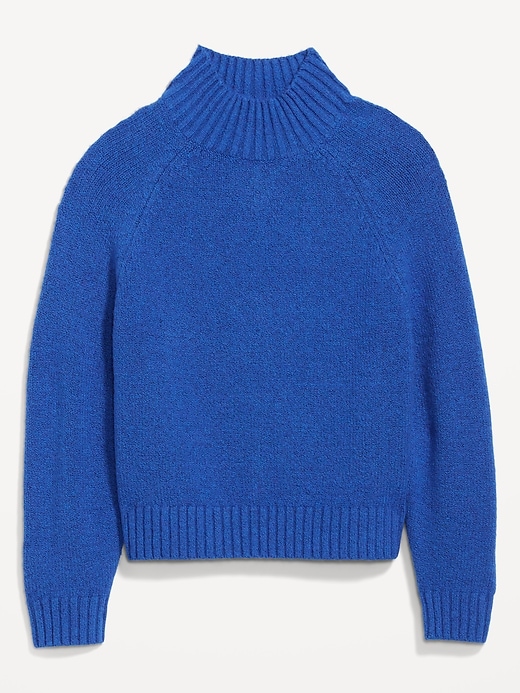 Image number 4 showing, Mock-Neck Cropped Sweater
