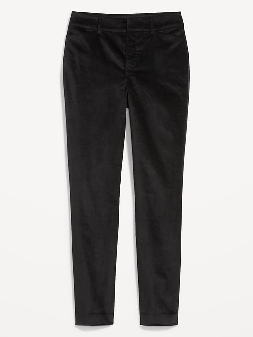 Image number 4 showing, High-Waisted Pixie Skinny Velvet Ankle Pants