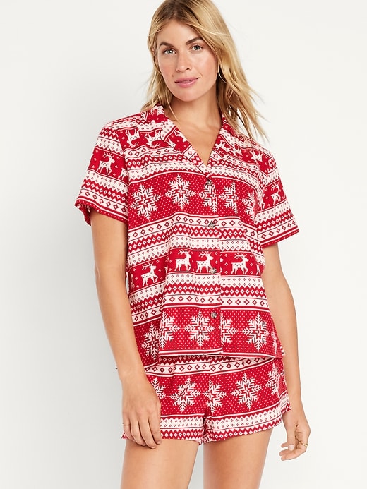 Flannel Pajama Set for Women