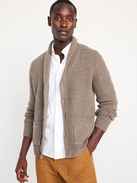 Image number 1 showing, SoSoft Shawl-Collar Cardigan Sweater