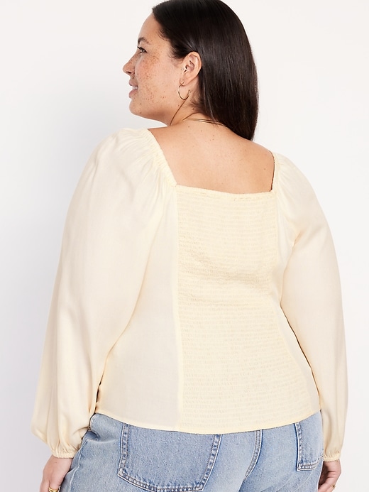 Image number 8 showing, Square-Neck Crepe Top