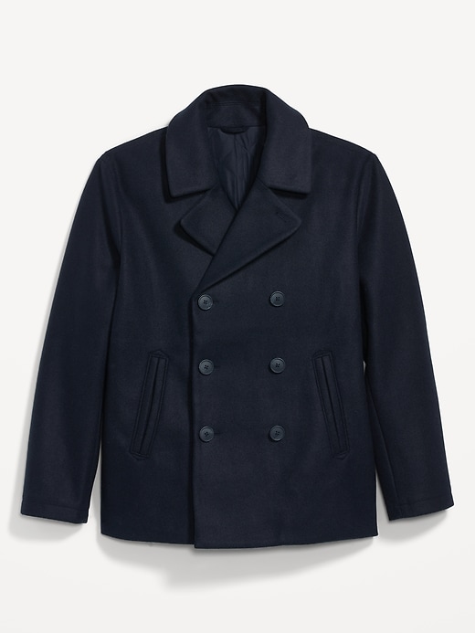 Image number 4 showing, Soft-Brushed Double-Breasted Peacoat