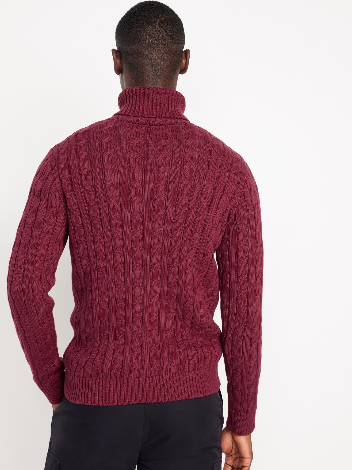 Cable-Knit Turtleneck Sweater for Men | Old Navy