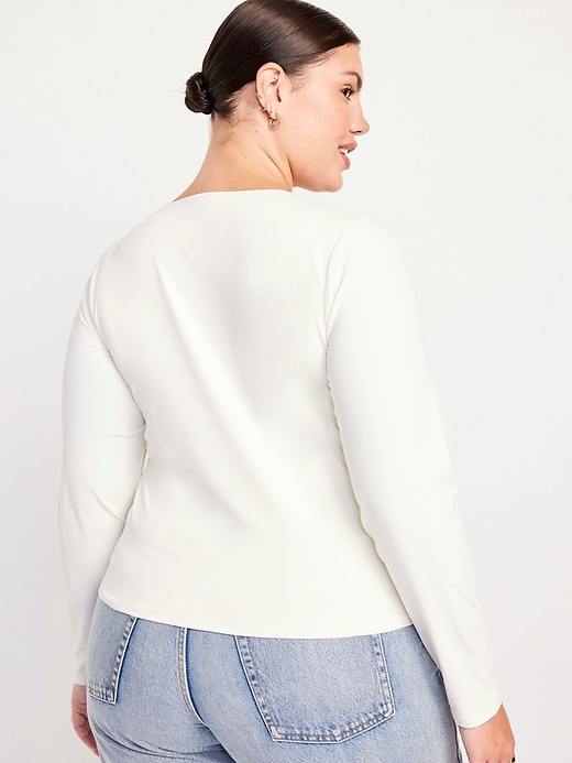 Image number 8 showing, Long-Sleeve Double-Layer Sculpting T-Shirt