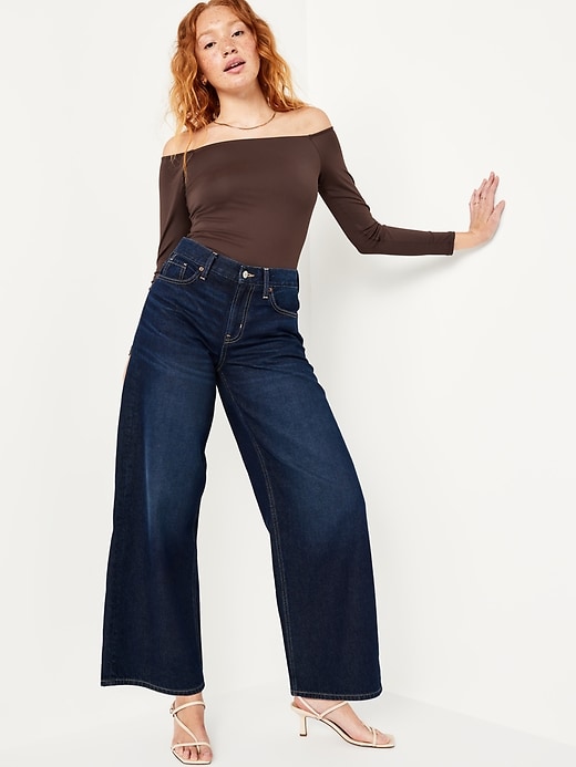 Image number 3 showing, Fitted Off-the-Shoulder Top