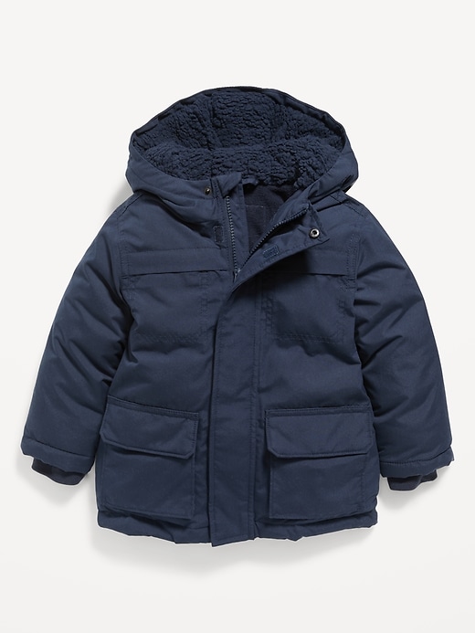 View large product image 1 of 2. Unisex Hooded Zip-Front Water-Resistant Jacket for Toddler