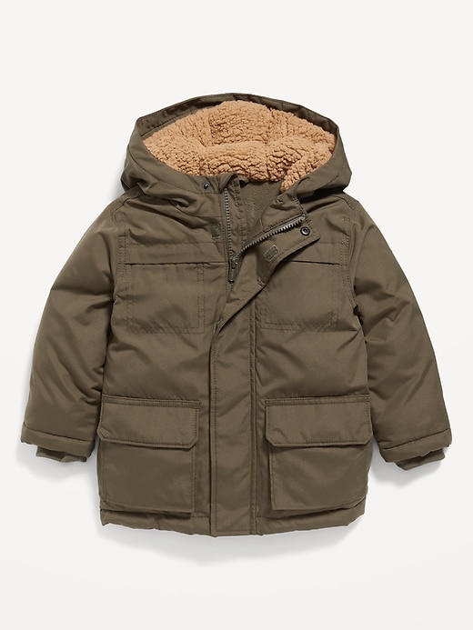 View large product image 1 of 1. Unisex Hooded Zip-Front Water-Resistant Jacket for Toddler