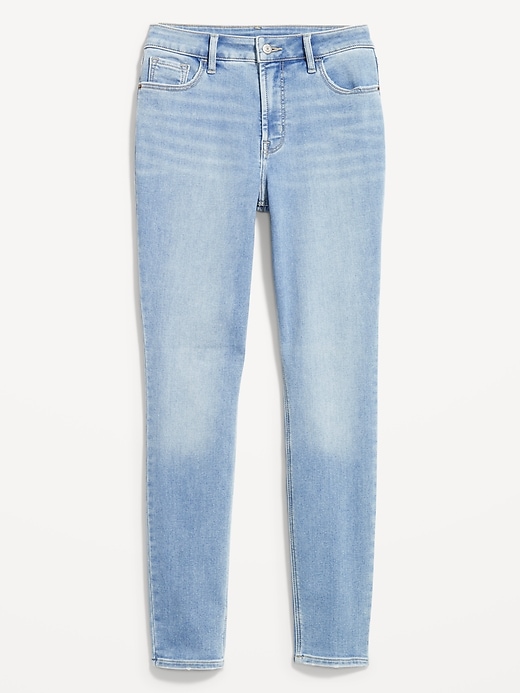 Image number 4 showing, High-Waisted Built-In Warm Rockstar Super-Skinny Jeans
