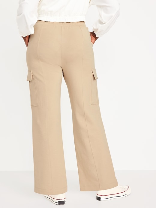 Image number 6 showing, High-Waisted Dynamic Fleece Cargo Trouser Pants