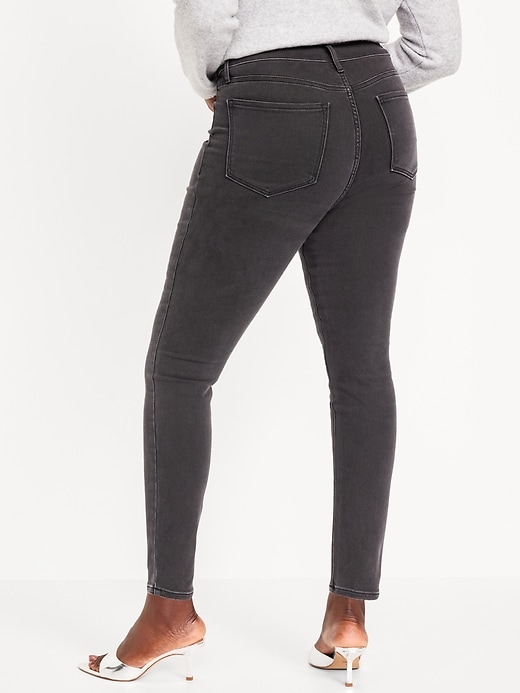 Image number 6 showing, High-Waisted Built-In Warm Rockstar Super-Skinny Jeans