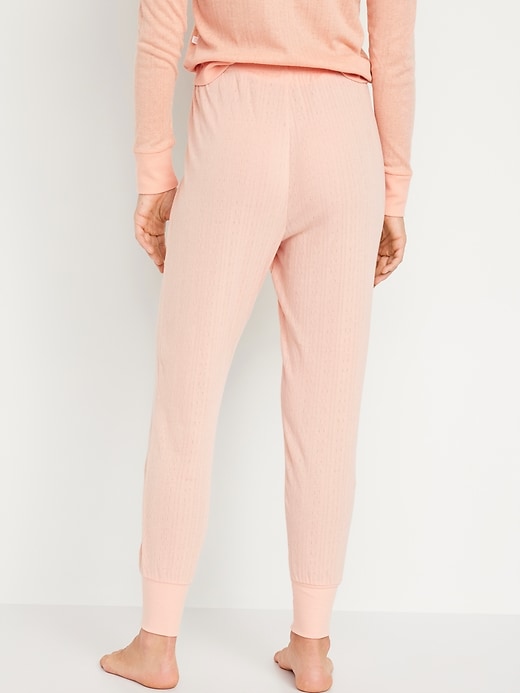 Image number 2 showing, High-Waisted Pajama Jogger Pants