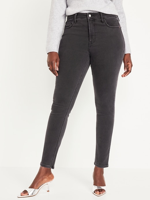 High-Waisted Built-In Warm Rockstar Super-Skinny Jeans for Women | Old Navy