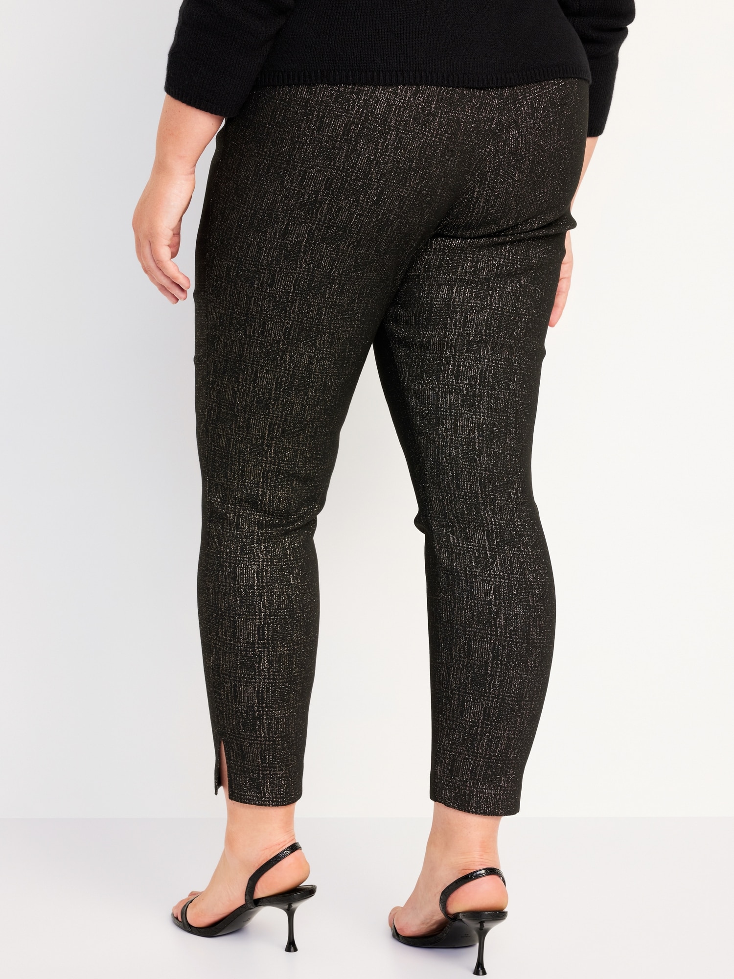 Old Navy High Waisted Skinny Pixie Ankle Pants Size 16- Black-NWT(S#551152)