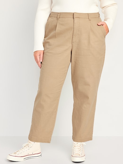 Image number 7 showing, High-Waisted Chino Ankle Pants