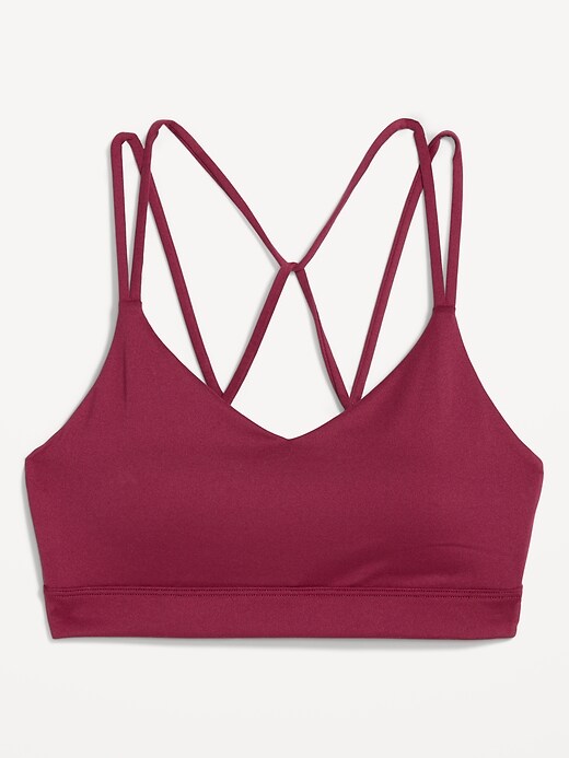 Image number 2 showing, Light Support Strappy V-Neck Sports Bra for Women