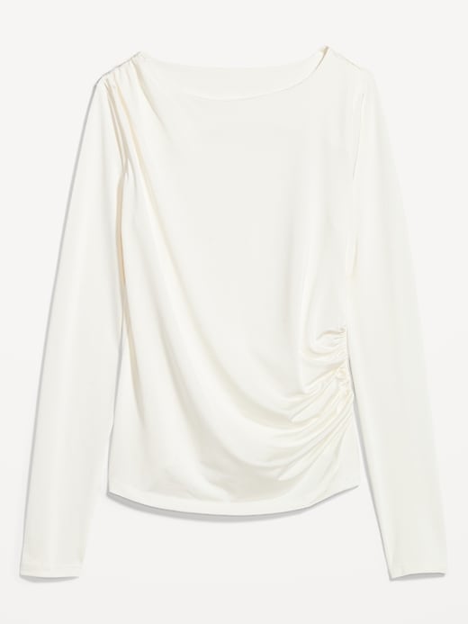 Image number 4 showing, Long-Sleeve Ruched Top