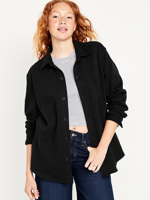 Fleece Tunic Shacket for Women | Old Navy