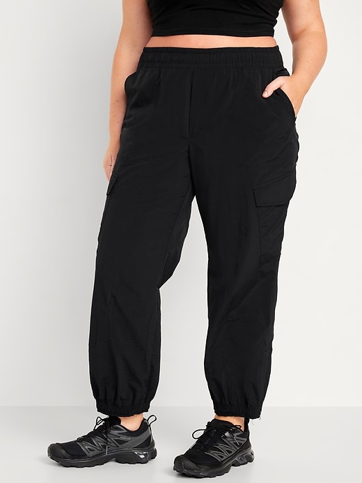 High-Waisted Ankle-Zip Cargo Joggers | Old Navy