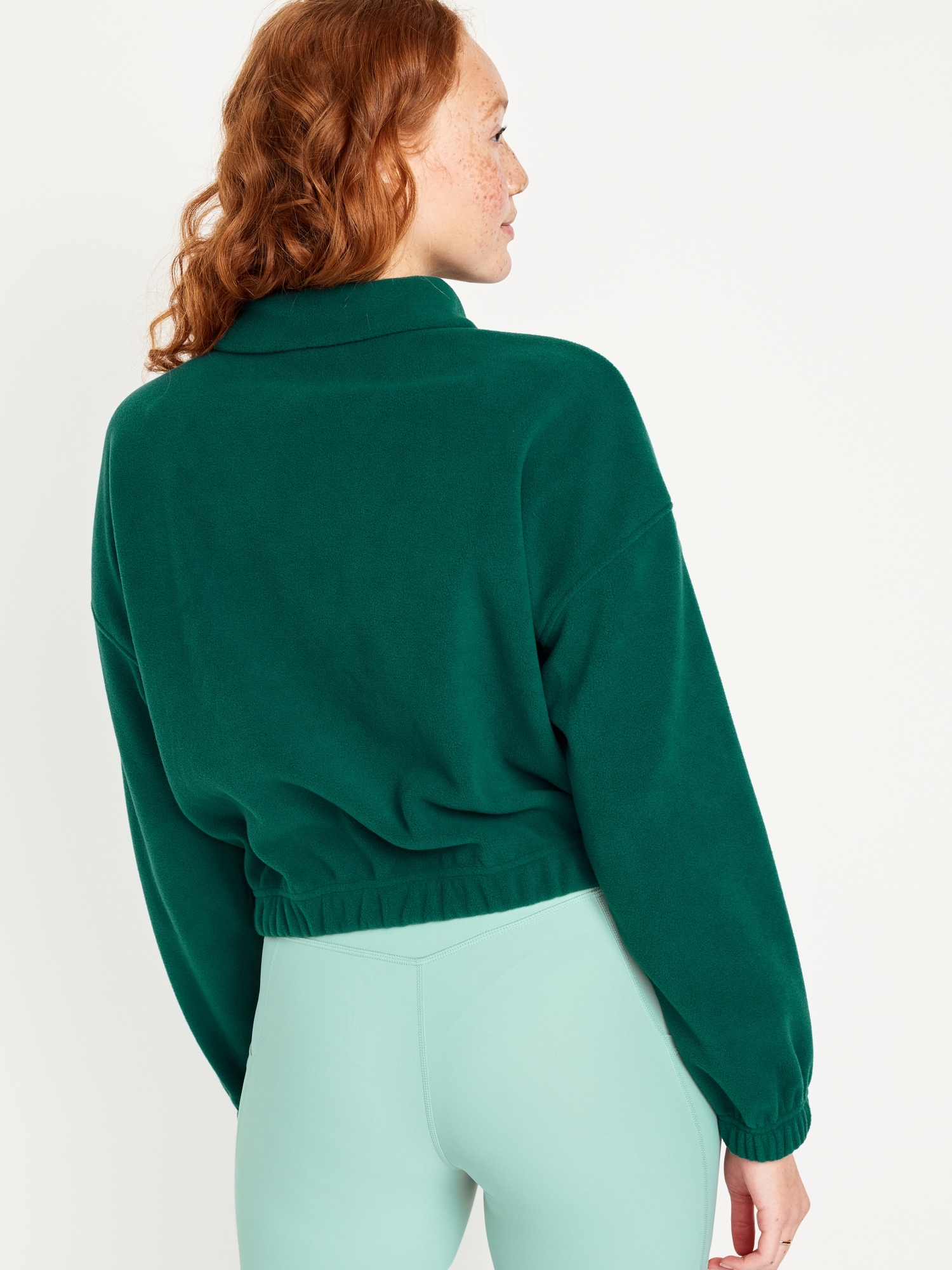 Micro Fleece Cropped Pullover