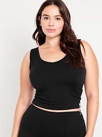 View large product image 4 of 7. Rib-Knit Seamless Tank Top
