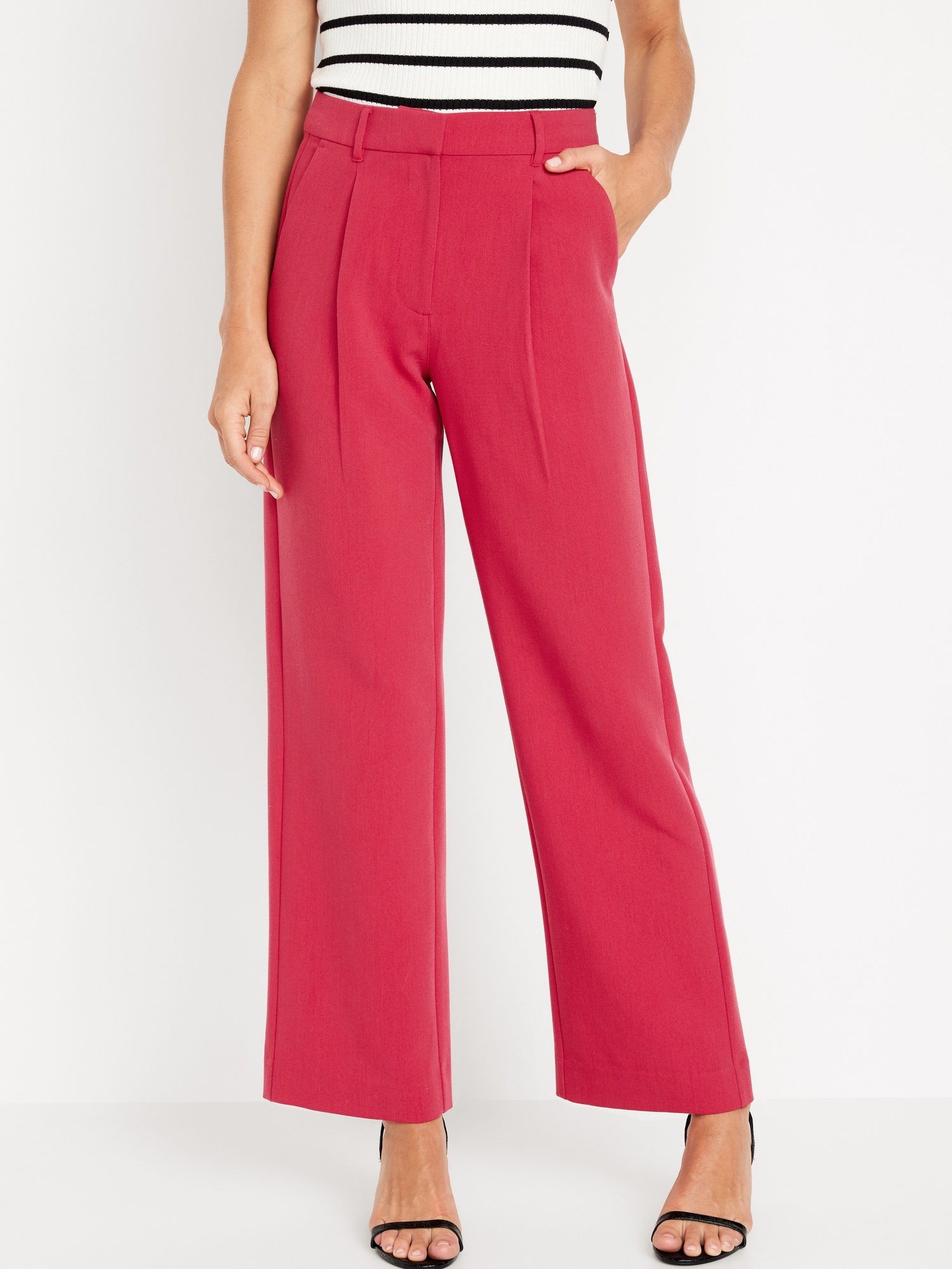 Extra High-Waisted Taylor Wide-Leg Trouser Suit Pants | Old Navy