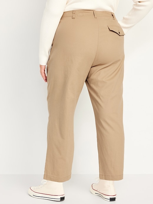 Image number 8 showing, High-Waisted Chino Ankle Pants