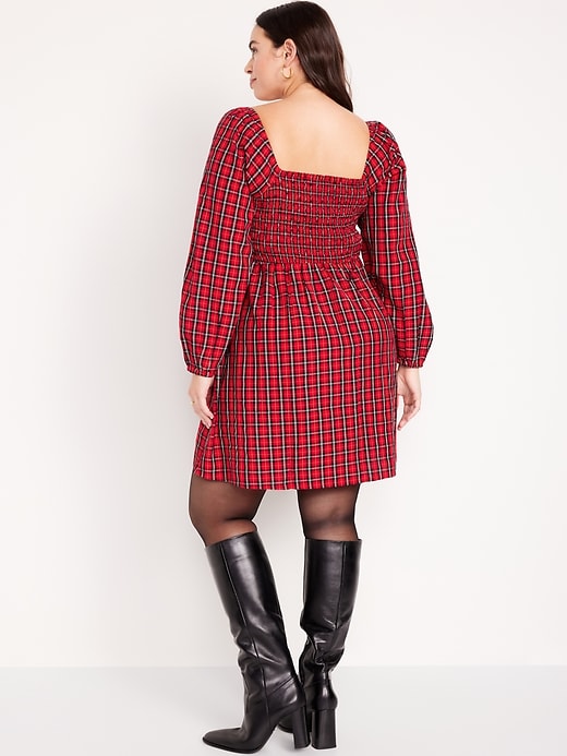 Image number 5 showing, Fit & Flare Long-Sleeve Mini Dress