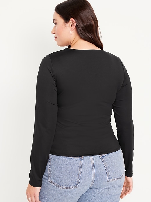 Image number 6 showing, Long-Sleeve Double-Layer Sculpting T-Shirt