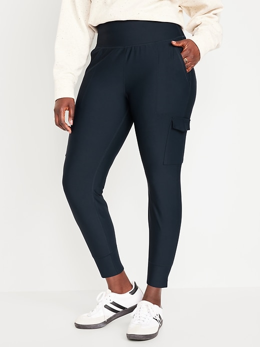 Image number 5 showing, High-Waisted PowerSoft Cargo Joggers