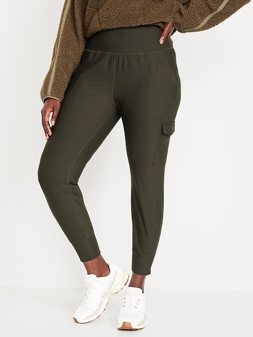 Image number 5 showing, High-Waisted PowerSoft Cargo Joggers