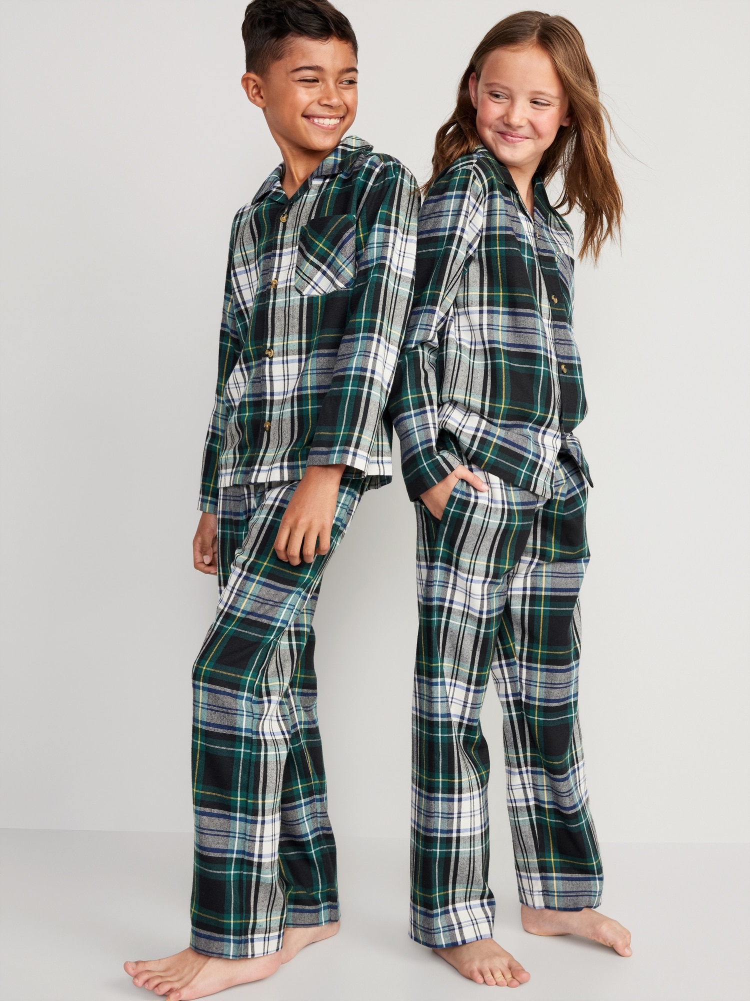 kids sleepwear winter 100% cotton flannel