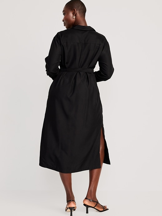 Image number 5 showing, Waist-Defined Utility Midi Dress