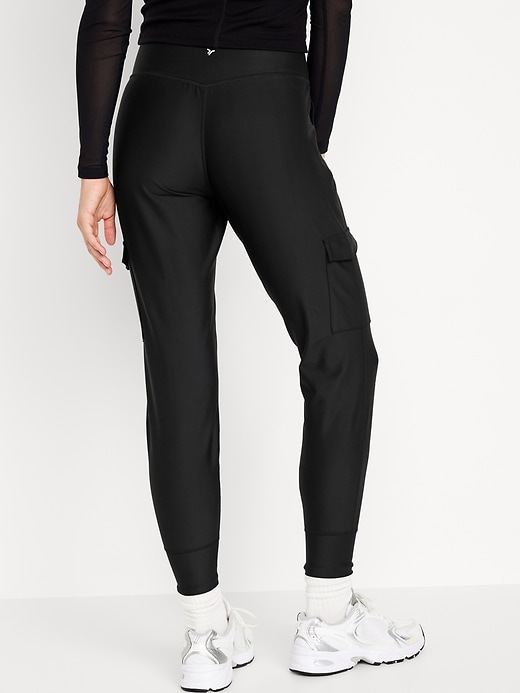 Image number 2 showing, High-Waisted PowerSoft Cargo Joggers