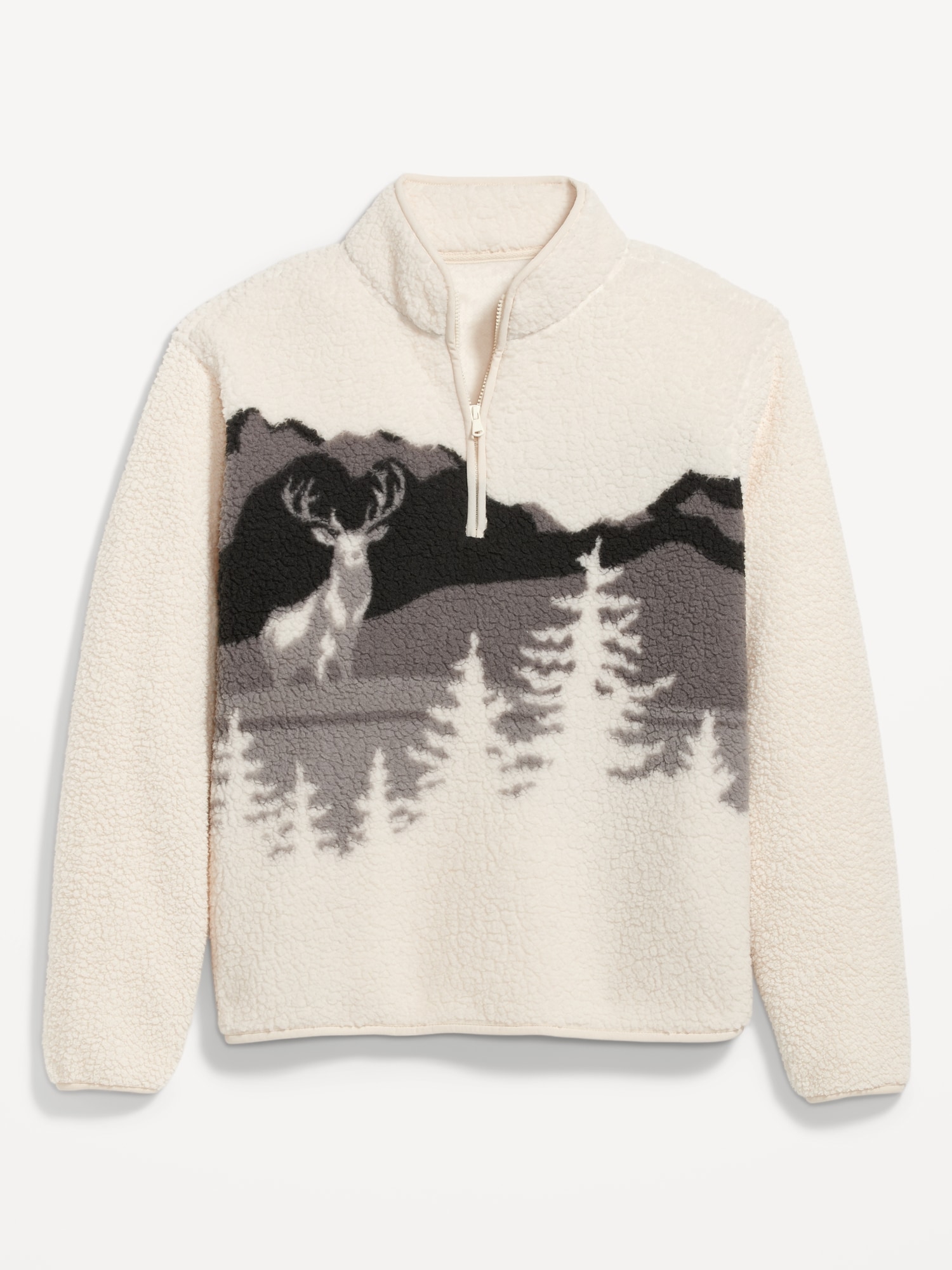 Comdecevis Mens Sherpa Fuzzy Pullover Hoodie Sweatshirts 1/4 Zip