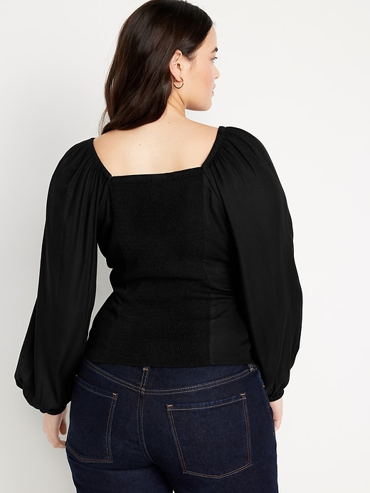 Image number 6 showing, Square-Neck Crepe Top