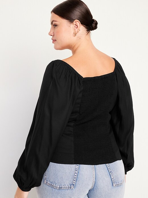Image number 8 showing, Square-Neck Crepe Top