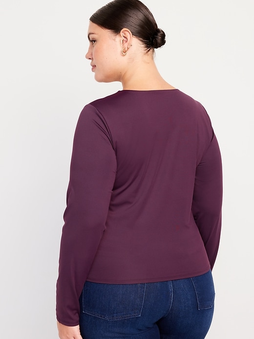Image number 8 showing, Long-Sleeve Double-Layer Sculpting T-Shirt