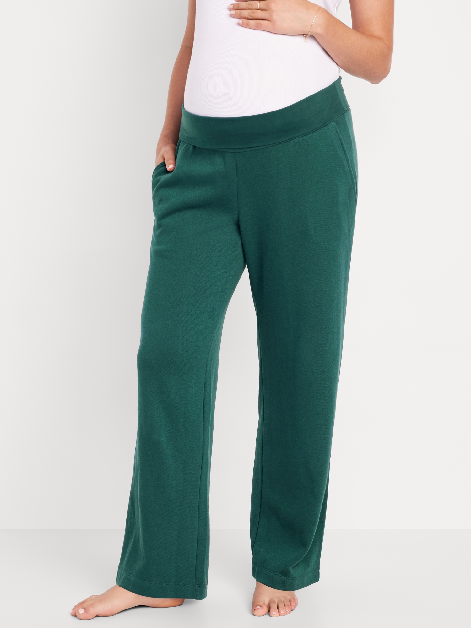 Maternity Rollover-Waist Sweatpants | Old Navy