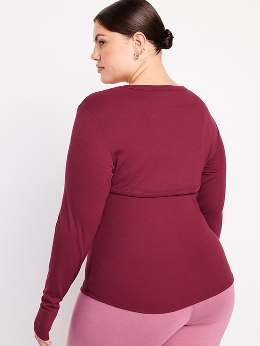 Image number 8 showing, UltraLite Rib-Knit Layering Shrug Top