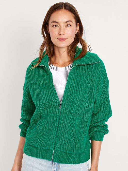 Image number 1 showing, Full-Zip Cardigan Sweater