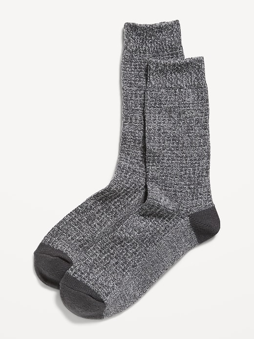 View large product image 1 of 1. Waffle-Knit Crew Socks