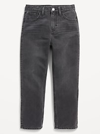 View large product image 4 of 4. High-Waisted Slouchy Straight Jeans for Girls