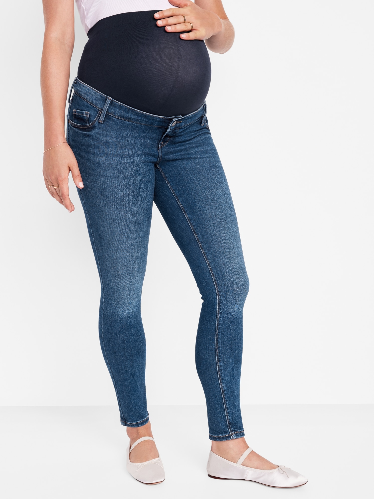 Maternity Premium Full Panel Rockstar Super Skinny Jeans | Old Navy