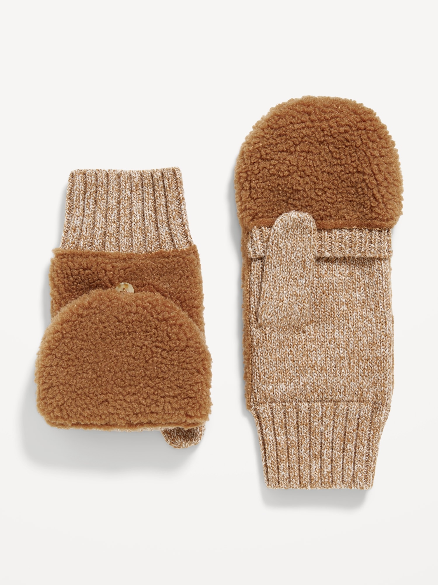 Convertible SherpaTrim Mittens for Women Old Navy