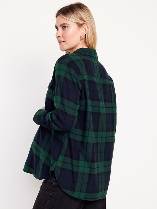 Image number 2 showing, Maternity Utility Flannel Boyfriend Shirt