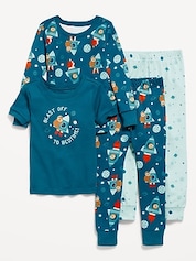 Toddler Boys' 4pc Teenage Mutant Ninja Turtles Snug Fit Pajama Set - Green  4T