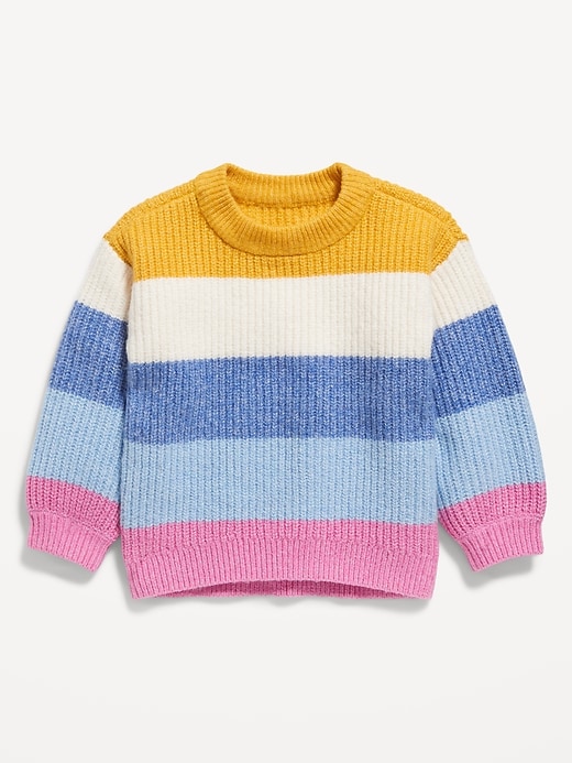 View large product image 1 of 2. Striped Pullover Sweater for Toddler Girls